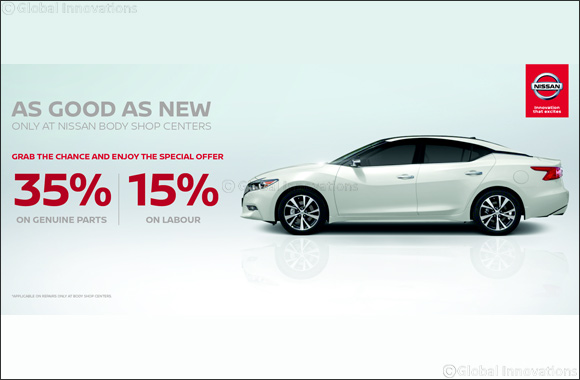 Nissan Al Babtain unveils special offers at Nissan body shop centers