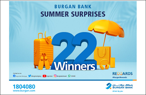Burgan Bank Announces Winners of its Summer Power of 22 Campaign