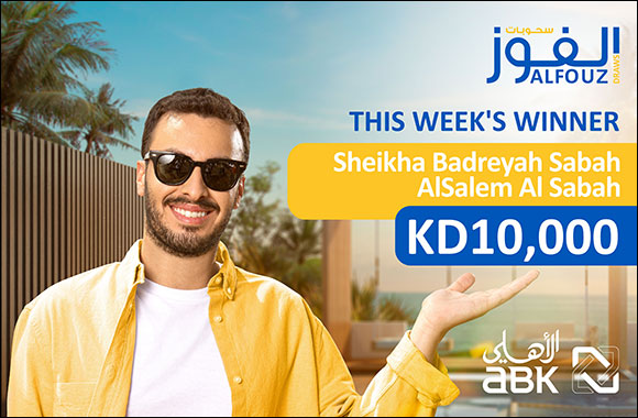 ABK Announces Sheikha Badreyah Sabah Al Salem Al Sabah as Winner of Weekly Draw Prize of KD 10,000